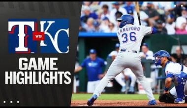 Rangers vs. Royals Game Highlights (8/18/25) | MLB Highlights
