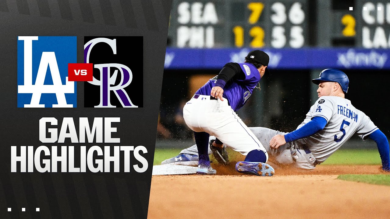 Dodgers vs. Rockies Game Highlights (8/18/25) | MLB Highlights