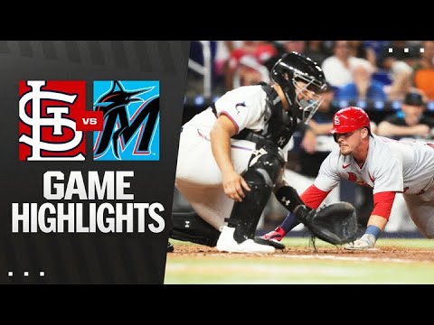 Cardinals vs. Marlins Game Highlights (8/18/25) | MLB Highlights