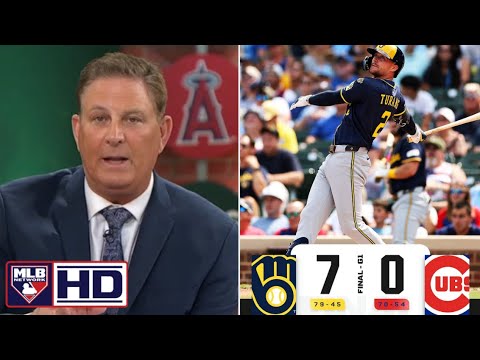 MLB Network | Dan Plesac BREAKING DOWN Milwaukee Brewers blank Cubs 7-0 in Doubleheader - Game 1