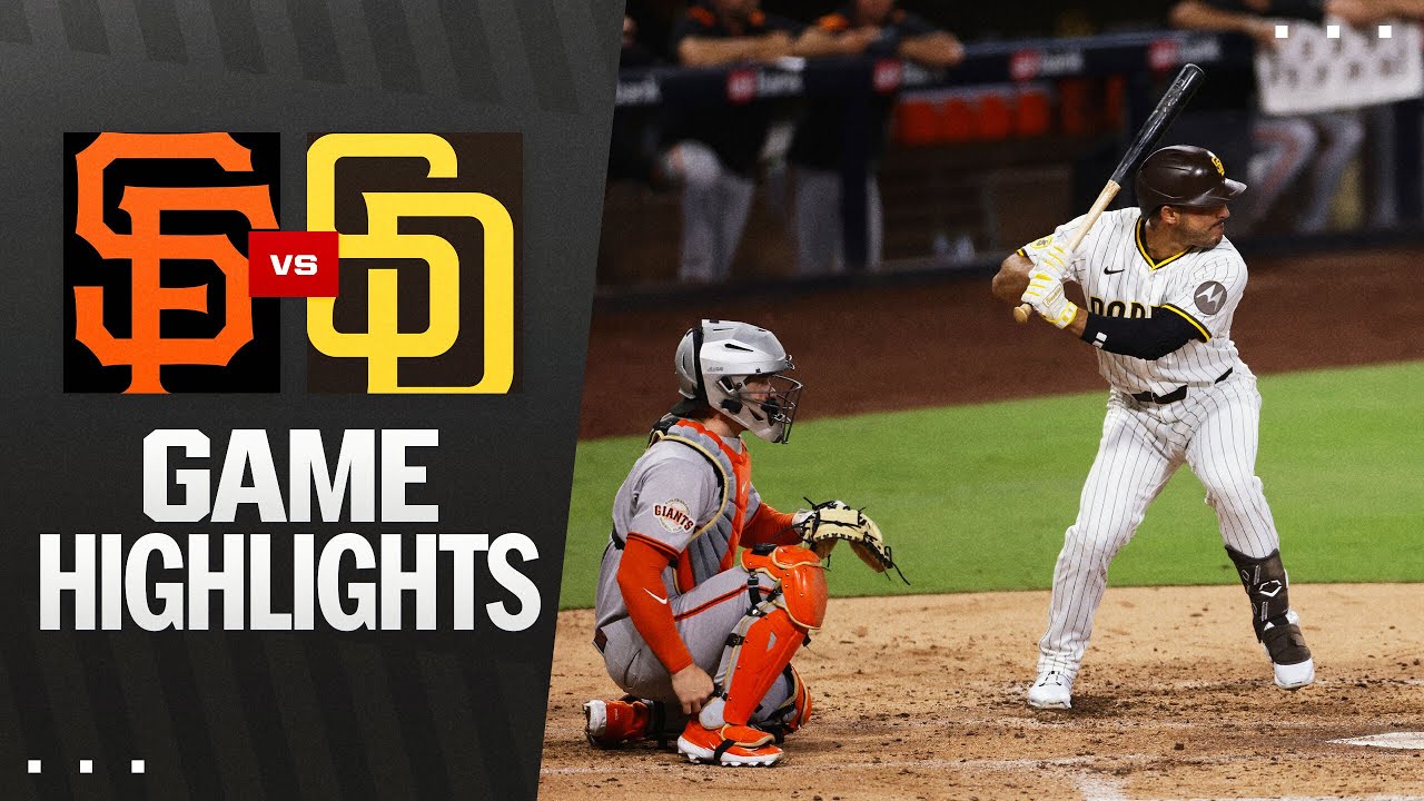 Giants vs. Padres Game Highlights (8/18/25) | MLB Highlights