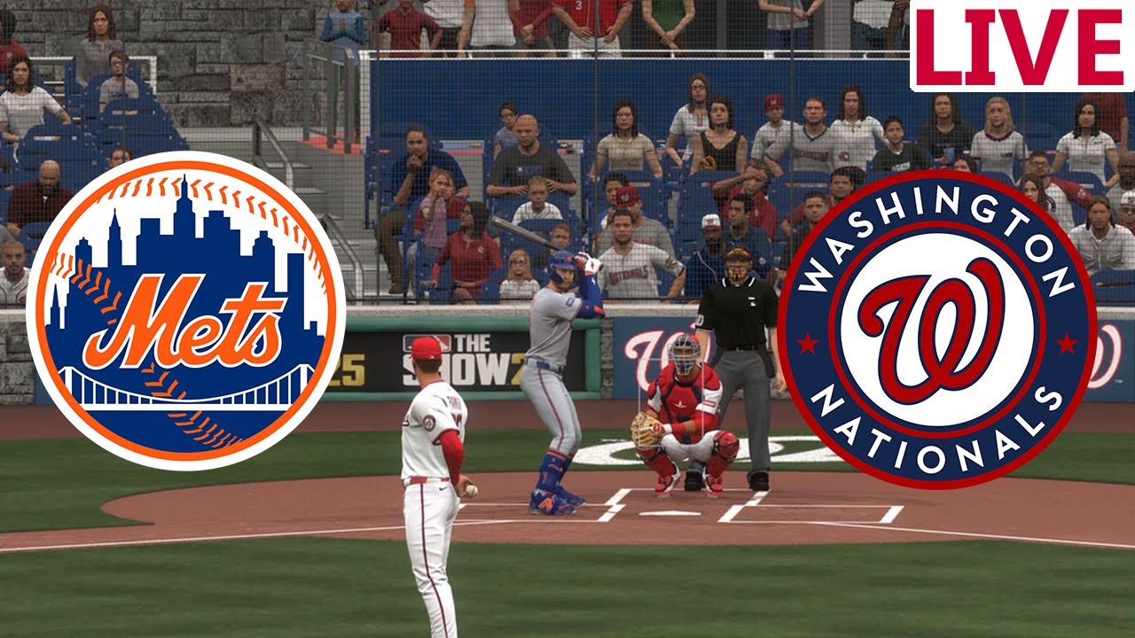 🔴LIVE 🔴New York Mets VS Washington Nationals / August 19/ Mlb envivo/ /MLB THE SHOW 25