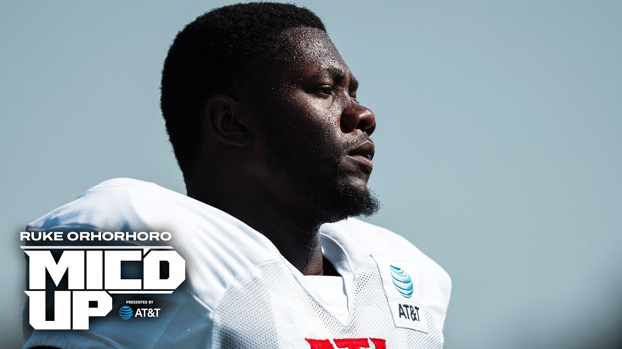 Ruke Orhorhoro is mic'd up at AT&T Training Camp | Atlanta Falcons | NFL