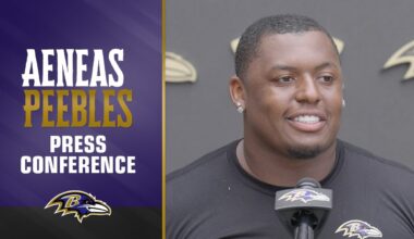 Aeneas Peebles on His Improvements in Training Camp | Baltimore Ravens