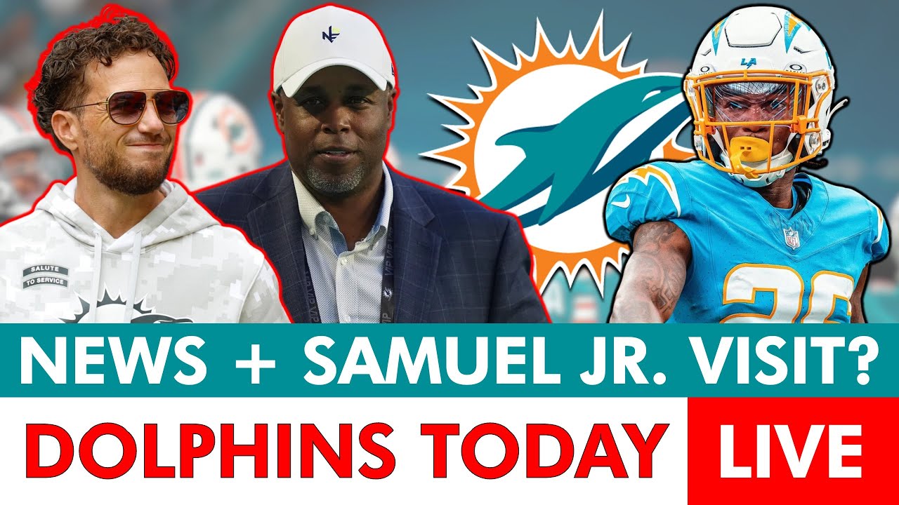 Miami Dolphins Rumors LIVE: Asante Samuel Jr. VISIT? Colts Name Starting QB + Dolphins Roster Bubble