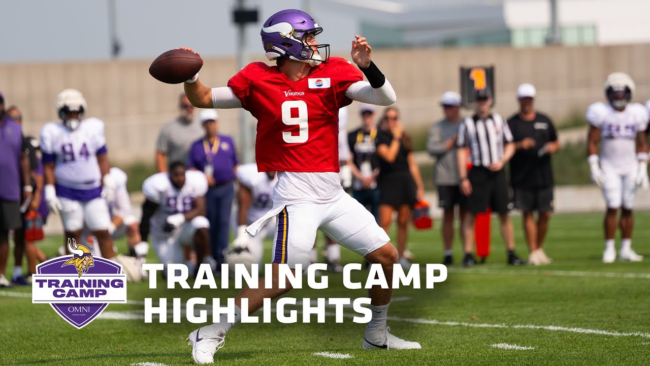 J.J. McCarthy Highlights from 2025 Training Camp | Minnesota Vikings