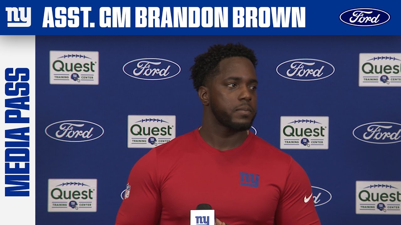 Asst. GM Brandon Brown on State of Roster | New York Giants