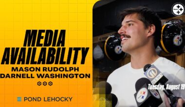 Mason Rudolph, Darnell Washington Media Availability (Aug. 19) | Pittsburgh Steelers
