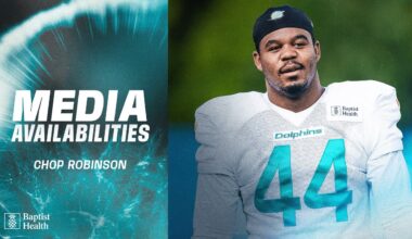 Chop Robinson meets with the media | Miami Dolphins