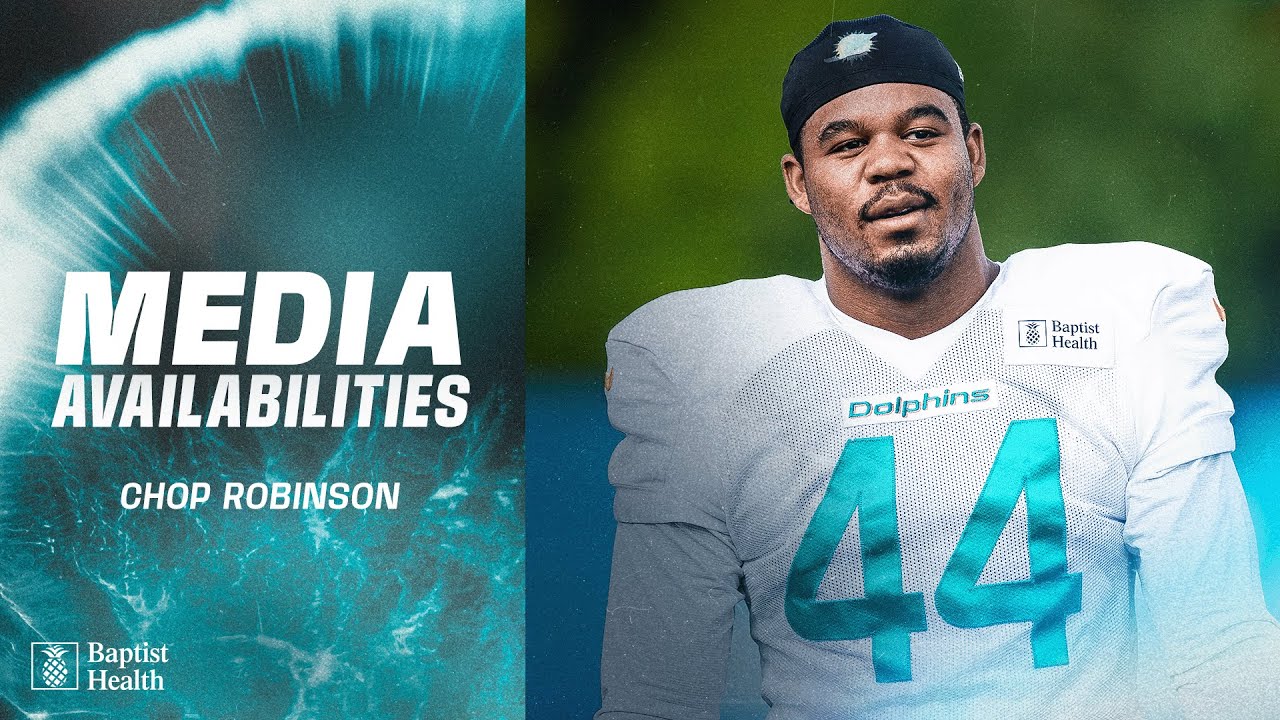 Chop Robinson meets with the media | Miami Dolphins