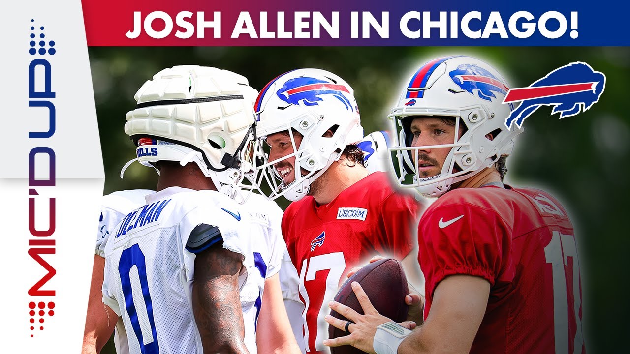 Josh Allen Comedic Mic'd Up Moments At The Bills/Bears Joint Practice In Chicago! | Buffalo Bills