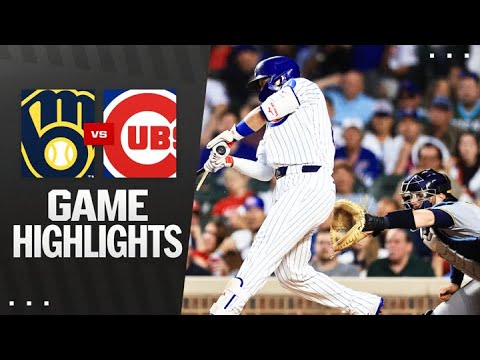 Brewers vs. Cubs Game 2 Highlights (8/19/25) | MLB Highlights