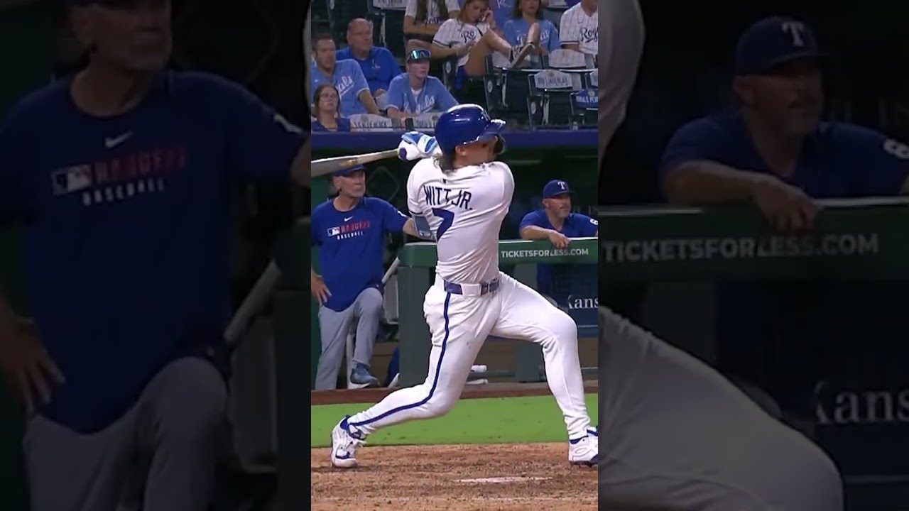 Bobby Witt Jr. Hits His 100th Home Run 449' #royals #homerun #baseballhighlights #milestone #mlb