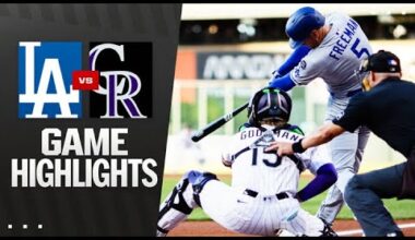 Dodgers vs. Rockies Game Highlights (8/19/25) | MLB Highlights
