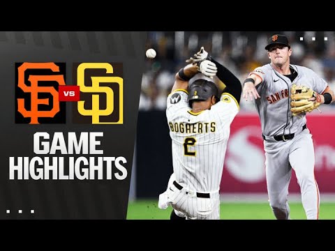 Giants vs. Padres Game Highlights (8/19/25) | MLB Highlights