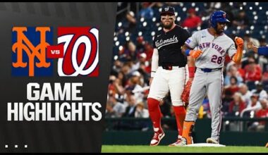 Mets vs. Nationals Game Highlights (8/19/25) | MLB Highlights