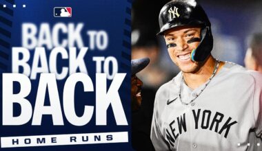 EVERY time the Yankees have hit back-to-back-to-back home runs this season!