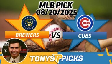 Milwaukee Brewers vs Chicago Cubs Pick 8/20/25 MLB Pick Prediction