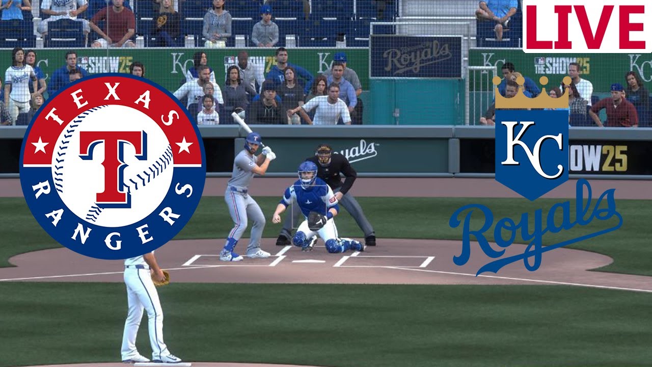🔴LIVE 🔴Texas Rangers vs Kansas City Royals / August 18//MLB THE SHOW 25