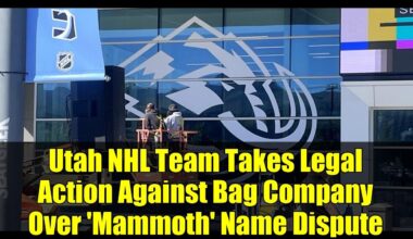Utah NHL Team Takes Legal Action Against Bag Company Over 'Mammoth' Name Dispute