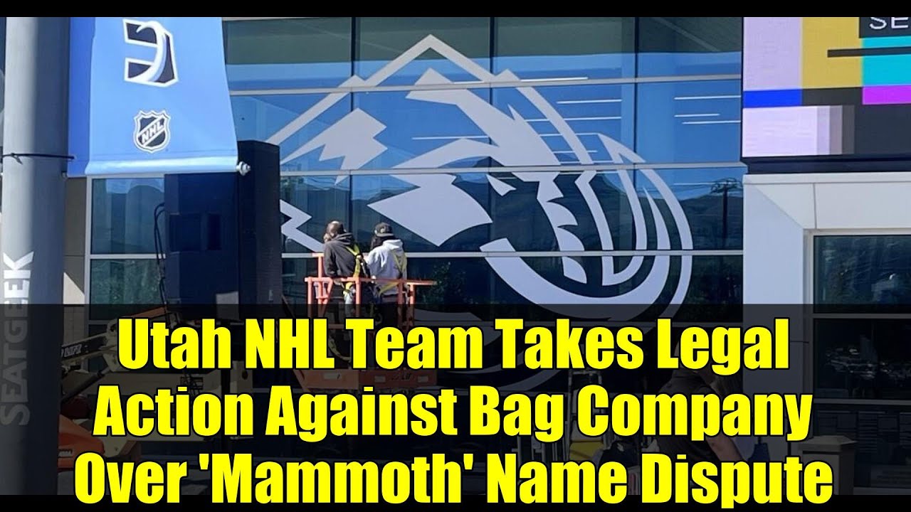 Utah NHL Team Takes Legal Action Against Bag Company Over 'Mammoth' Name Dispute