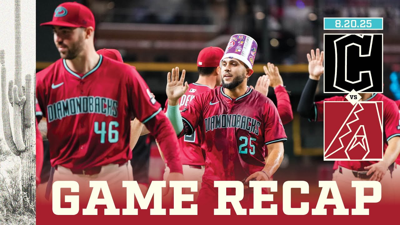 Guardians vs. D-backs Game Highlights (8/20/25) | MLB Highlights | Arizona Diamondbacks