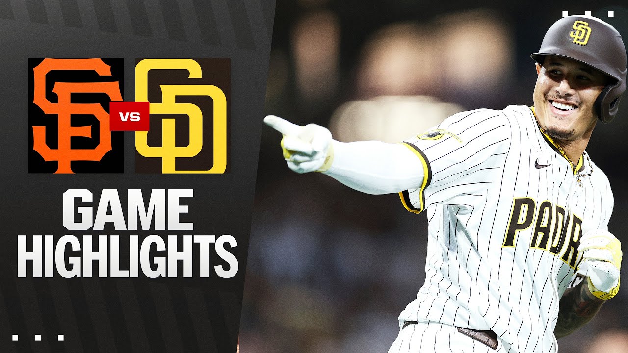 Giants vs. Padres Game Highlights (8/20/25)| MLB Highlights