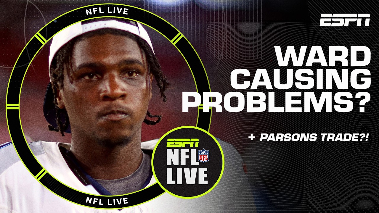 Cameron Ward & Jeffrey Simmons SCUFFLE at Titans’ practice 😳 | NFL Live