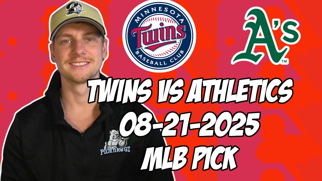 Minnesota Twins vs Oakland Athletics 8/21/25 MLB Pick & Prediction | MLB Betting Tips