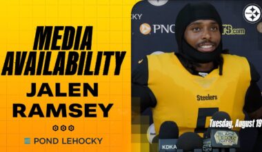 Jalen Ramsey Media Availability (Aug. 19) | Pittsburgh Steelers