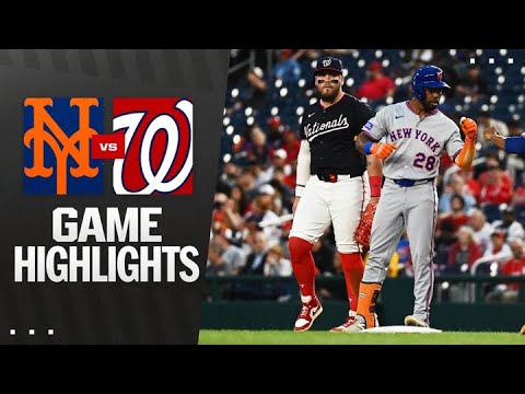 Mets vs. Nationals Game Highlights (8/20/25) | MLB Highlights