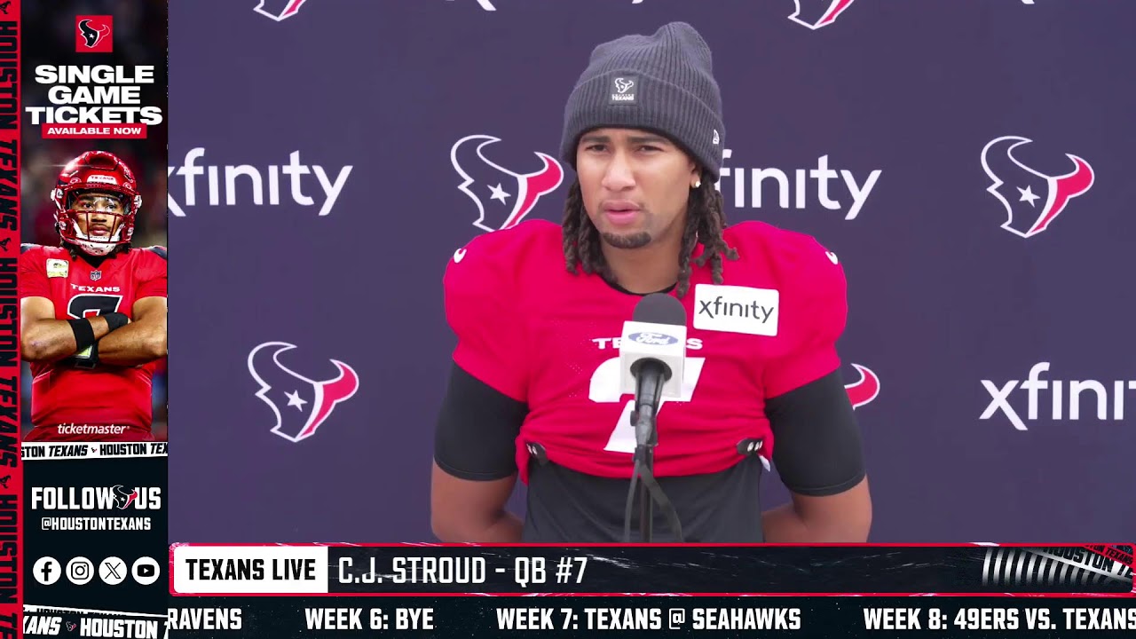 LIVE: The Houston Texans address the media