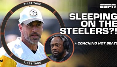 Are the Steelers getting SLEPT ON this season?! 😴 + Is Mike Tomlin on the hot seat? 🔥 | First Take