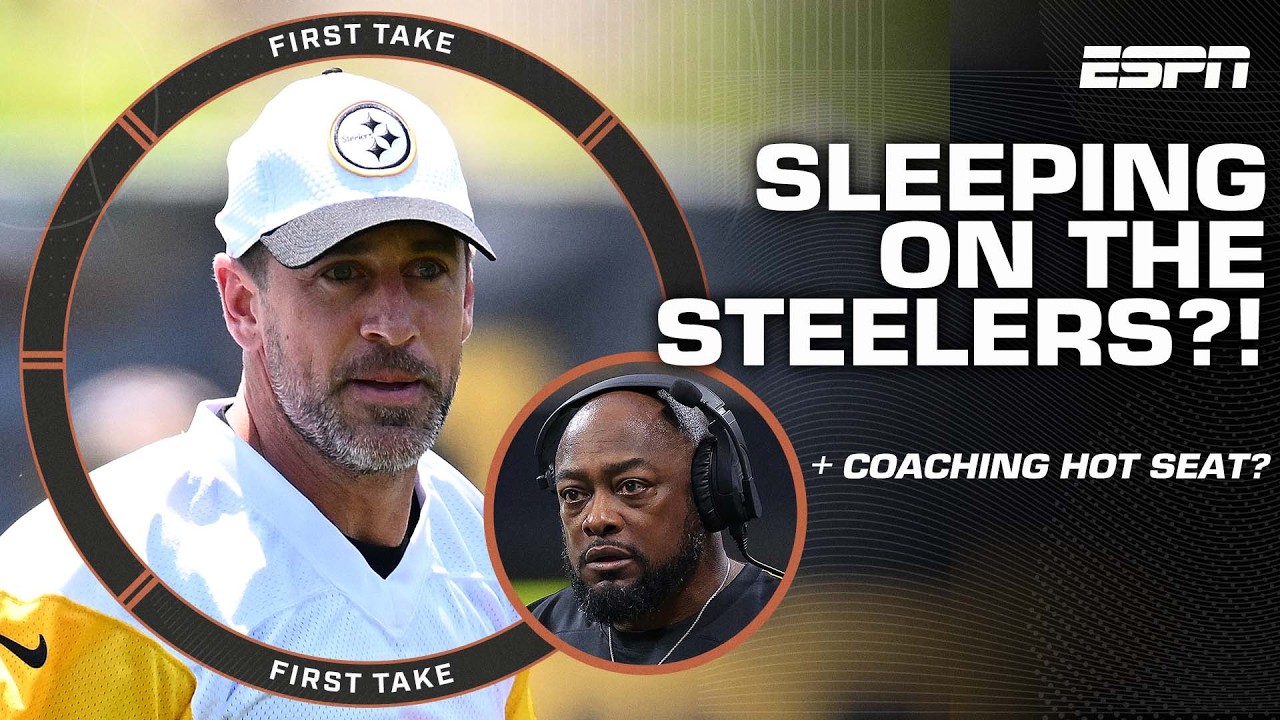 Are the Steelers getting SLEPT ON this season?! 😴 + Is Mike Tomlin on the hot seat? 🔥 | First Take