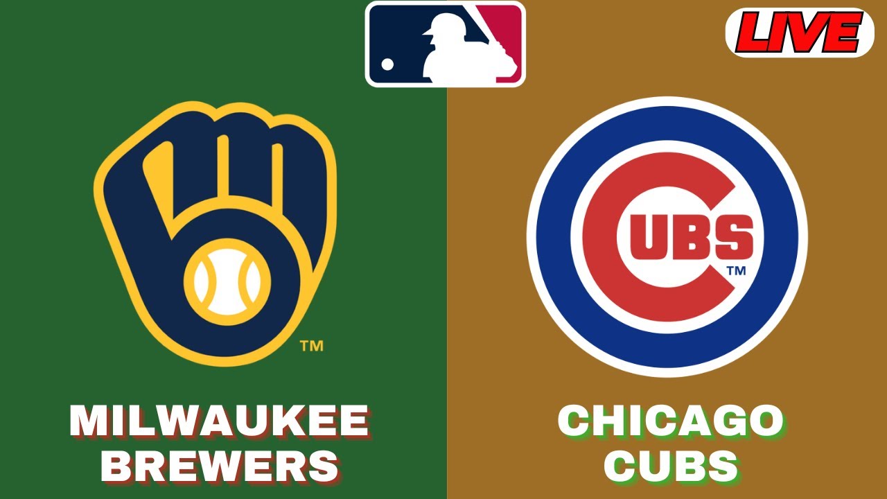 🔴LIVE : Milwaukee Brewers Vs Chicago Cubs | MLB 2025 | MLB Live Baseball Score