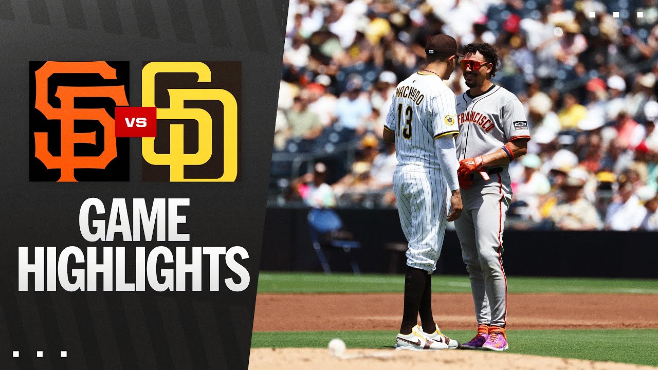 Giants vs. Padres Game Highlights (8/21/25) | MLB Highlights