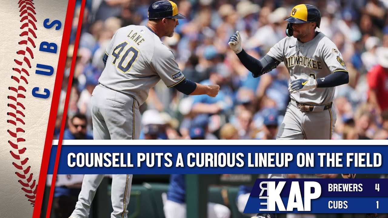 REKAP: ⚾️ Chicago Cubs 4-1 loss to Brewers. ‘Your manager put a horse&?$! lineup out there!