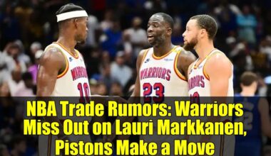 NBA Trade Rumors: Warriors Miss Out on Lauri Markkanen, Pistons Make a Move