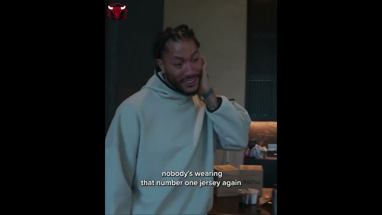 The moment Derrick Rose found out he was getting his jersey retired 🥹 (via @chicagobulls/IG)