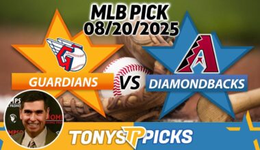 Cleveland Guardians vs Arizona Diamondbacks Pick 8/20/25 MLB Pick Prediction