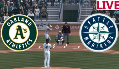 🔴LIVE 🔴 Oakland Athletics vs Seattle Mariners/August 22/ Envivo TV/  Mlb the show 25
