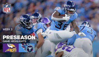 Minnesota Vikings vs. Tennessee Titans Game Highlights | 2025 Preseason Week 3