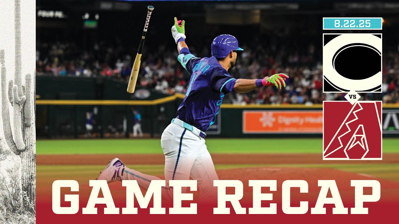 Reds vs. D-backs Game Highlights (8/22/25) | MLB Highlights | Arizona Diamondbacks