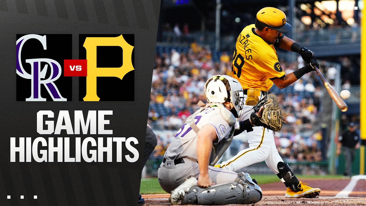 Rockies vs. Pirates Game Highlights (8/22/25) | MLB Highlights