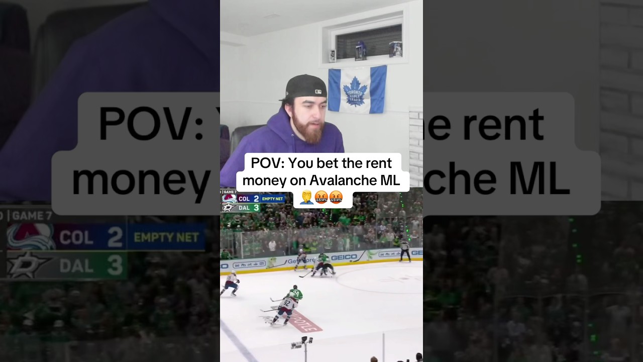 Unbelievable. #nhl#stars#avalanche#dallasstars#coloradoavalanche#sportsbetting#nhlplayoffs#reaction
