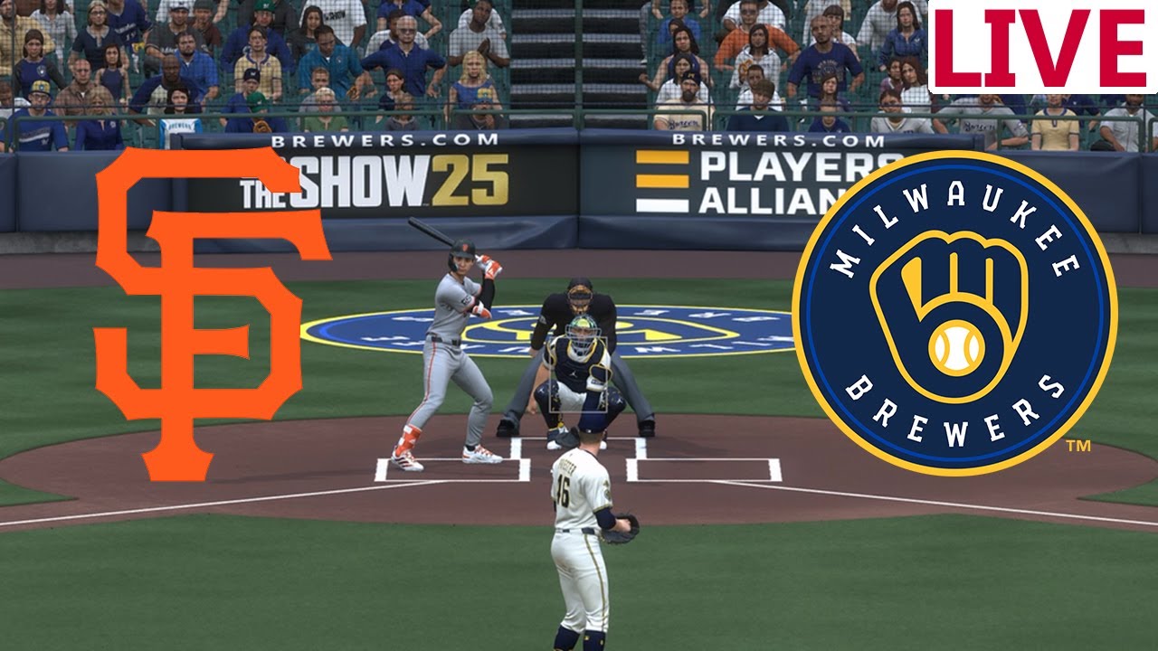 🔴LIVE 🔴San Francisco Giants VS Milwaukee Brewers / August 22/ /MLB THE SHOW 25