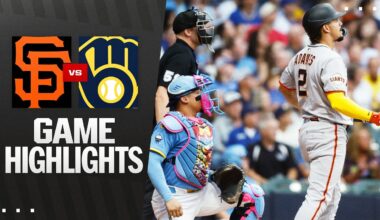 Giants vs. Brewers Game Highlights (8/22/25) | MLB Highlights