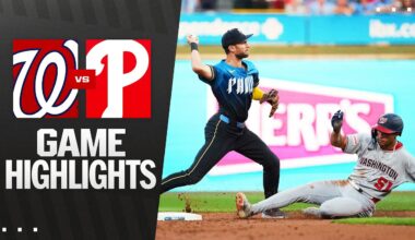 Nationals vs. Phillies Game Highlights (8/22/25) | MLB Highlights