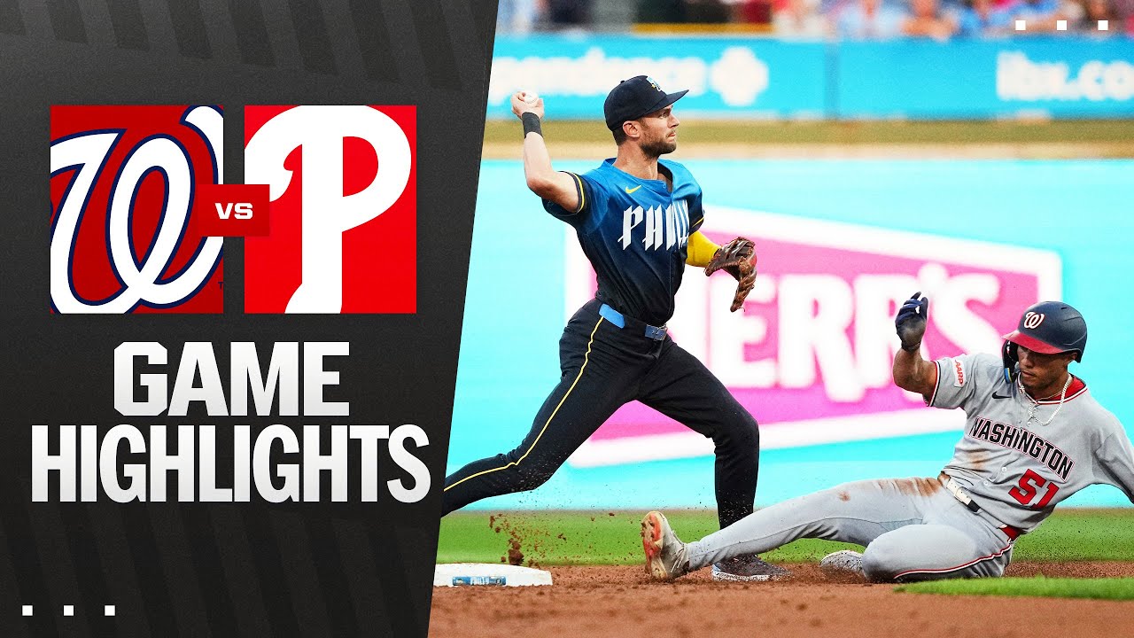 Nationals vs. Phillies Game Highlights (8/22/25) | MLB Highlights