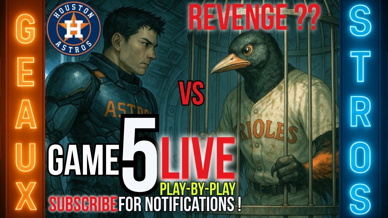 Astros vs Orioles Game 5 Live Play-by-Play  Radio-Style Broadcast August 22nd, 2025